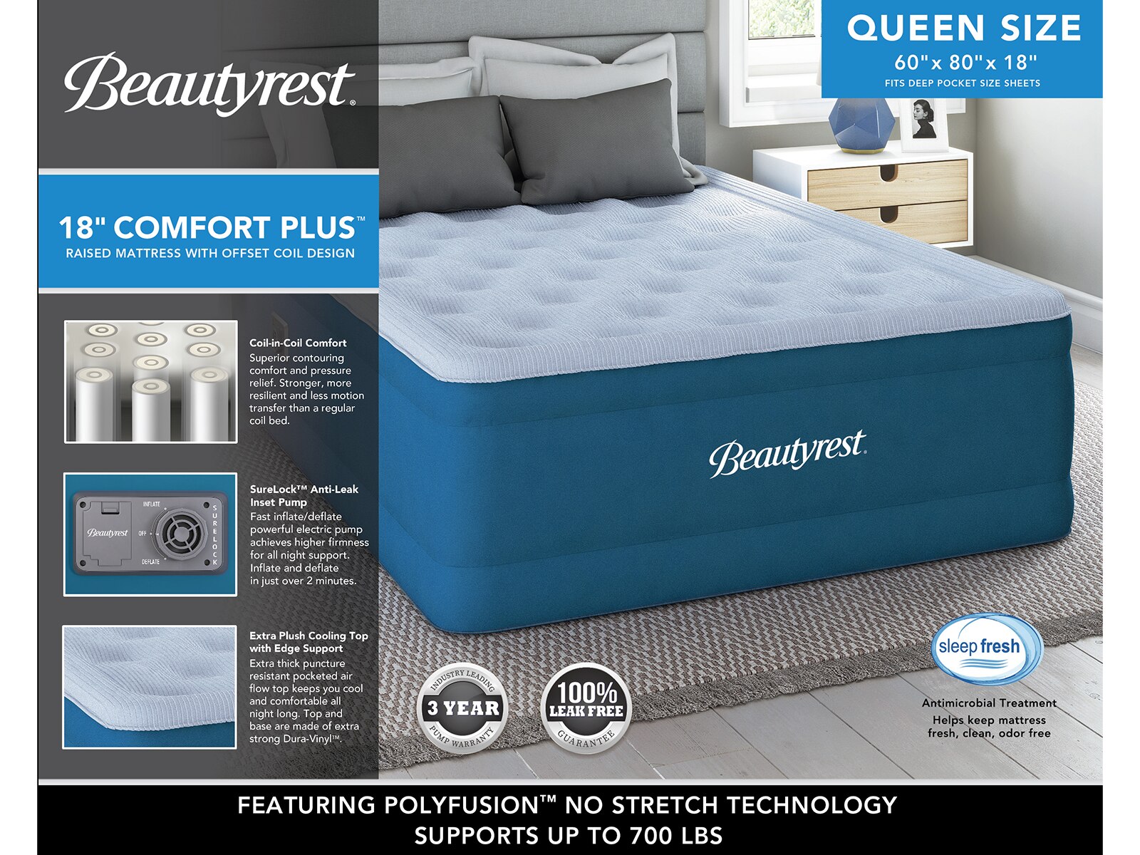 Comfort Plus 18" Air Mattress